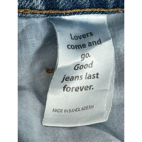 Pacsun High Rise Straight Light Wash Jeans Vintage Retro Sze 28 Rigid Button Fly - Picture 6 of 12